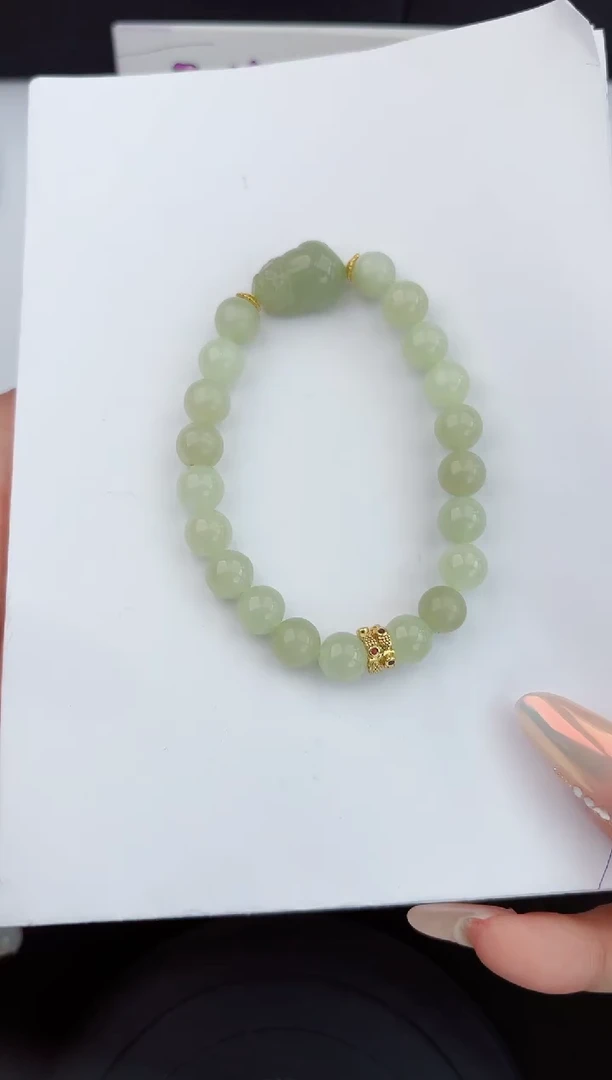 手串未镶嵌和田玉5555嗨购微色差T