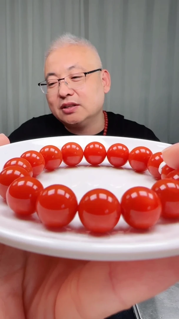 未镶嵌多样性发一件南红玛瑙【云端】13mm保山滴水洞圆珠单圈