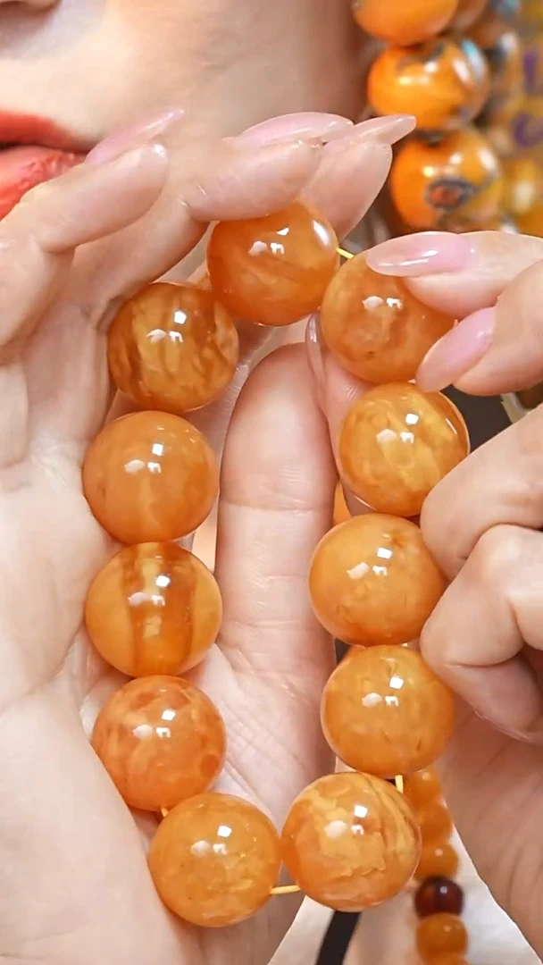 蜜蜡颈饰未镶嵌5094天然蜜蜡珠宝奇石云端妖孽全部保真