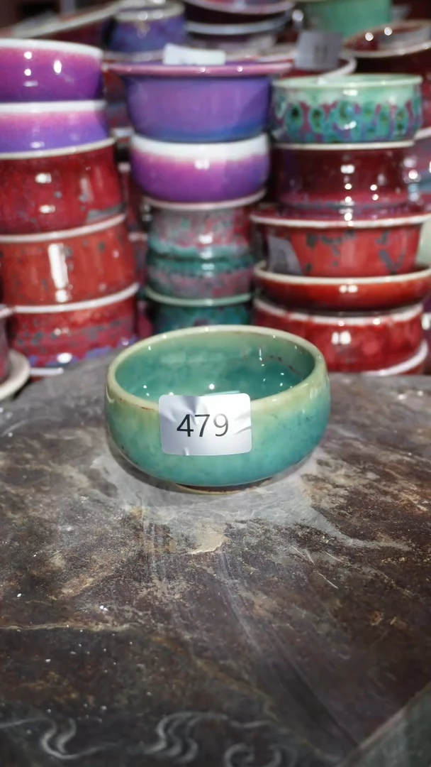 摆件陶精品窑变钧瓷茶器