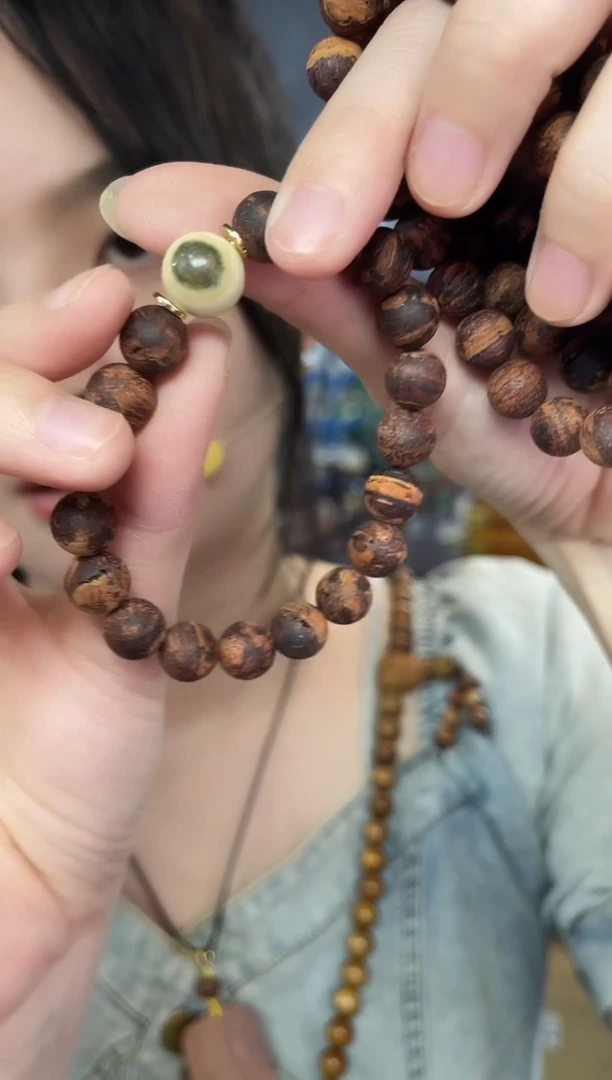 降真香手串/手链爆甲龙筋甲1.0单圈+蓝眼睛