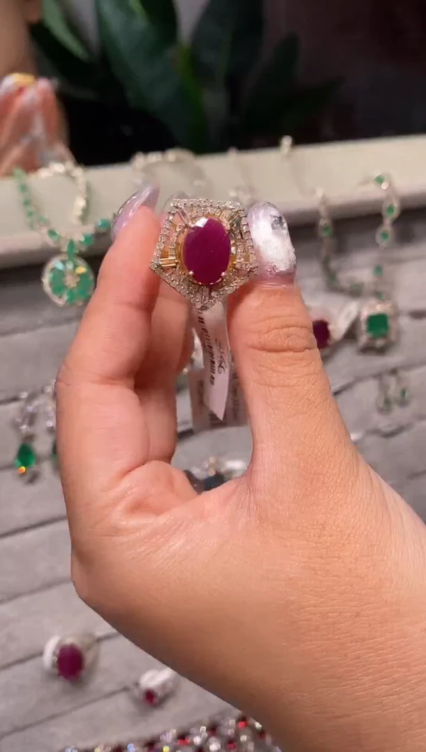 未镶嵌戒指红宝石天然无烧红宝石戒指4.95ct