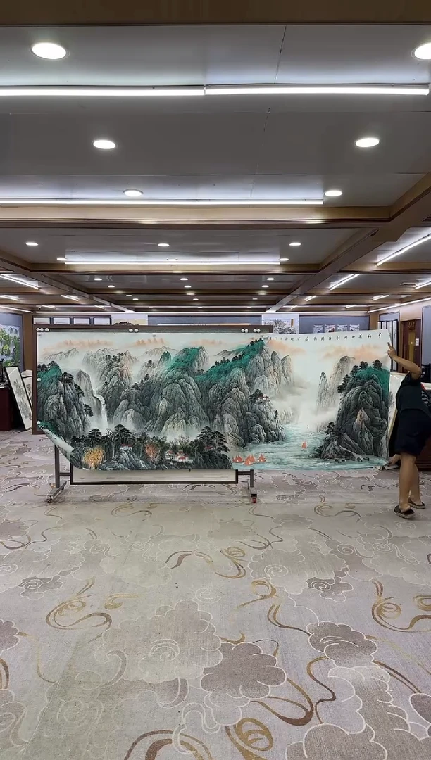 绘画冯*虎DC 张伦玉-大丈二-山水国画