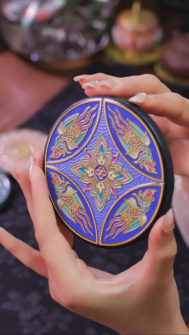 壹藏贰宝有凤来仪杯垫一片