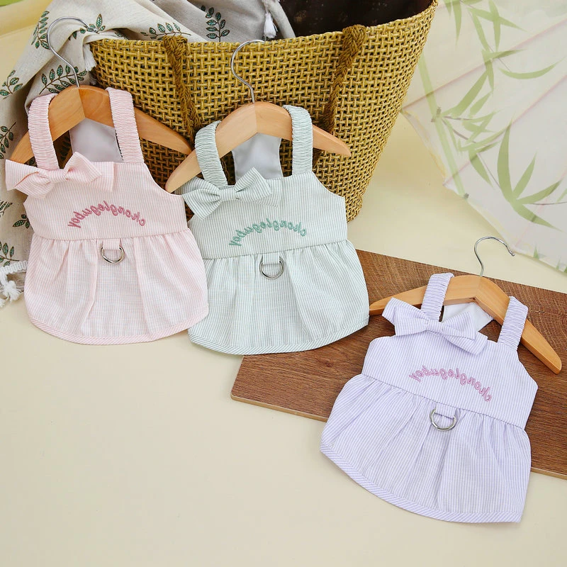 夏季宠物吊带裙狗狗猫咪服饰甜美公主风小型犬衣服