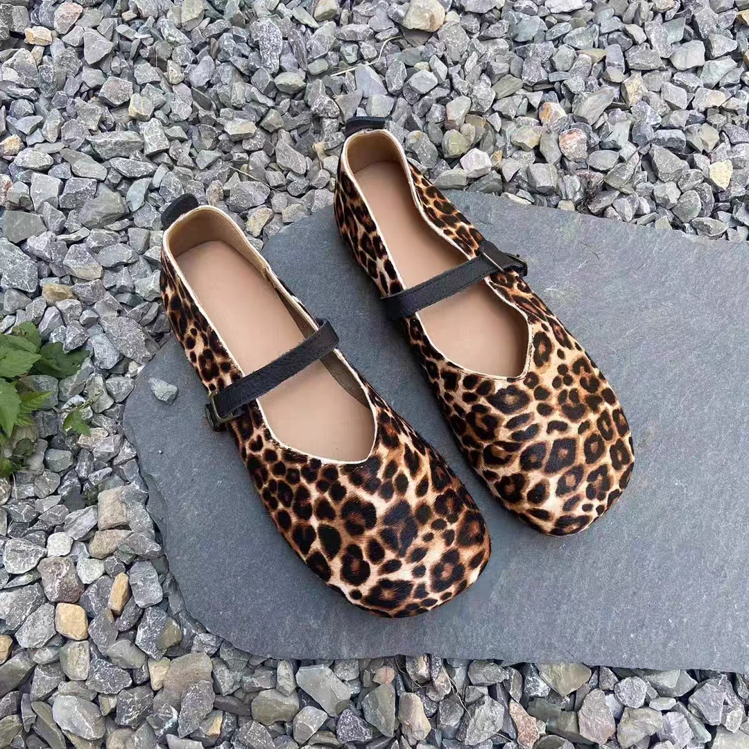 拙手作2025新款头层牛皮百搭时尚夏季温柔浅口单鞋仙女鞋