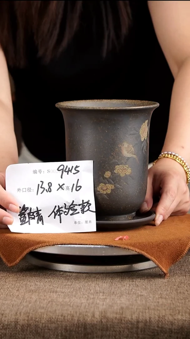 紫砂花盆花卉工艺9415+z