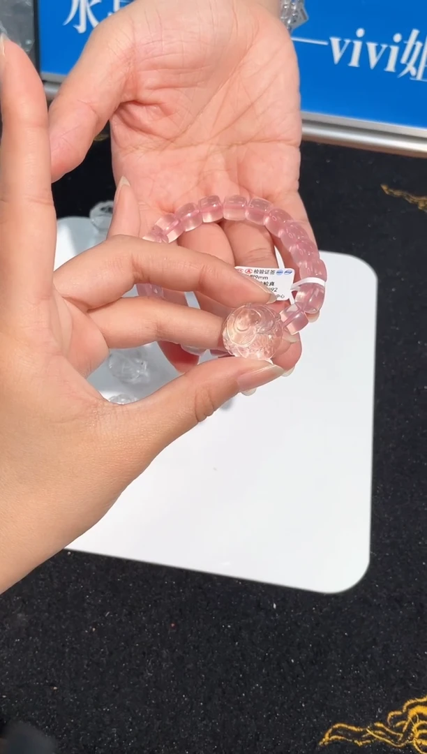 【闪购商品】水晶手链未镶嵌15号白水晶爱心狐配件