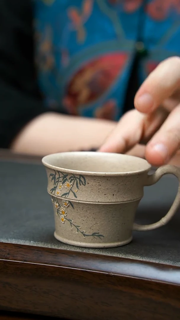 【闪购商品】紫砂茶壶白泥桂花杯