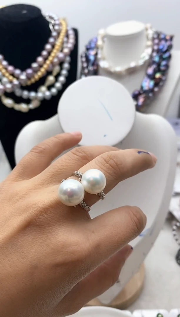 【闪购商品】淡水珍珠颈饰钛钢43