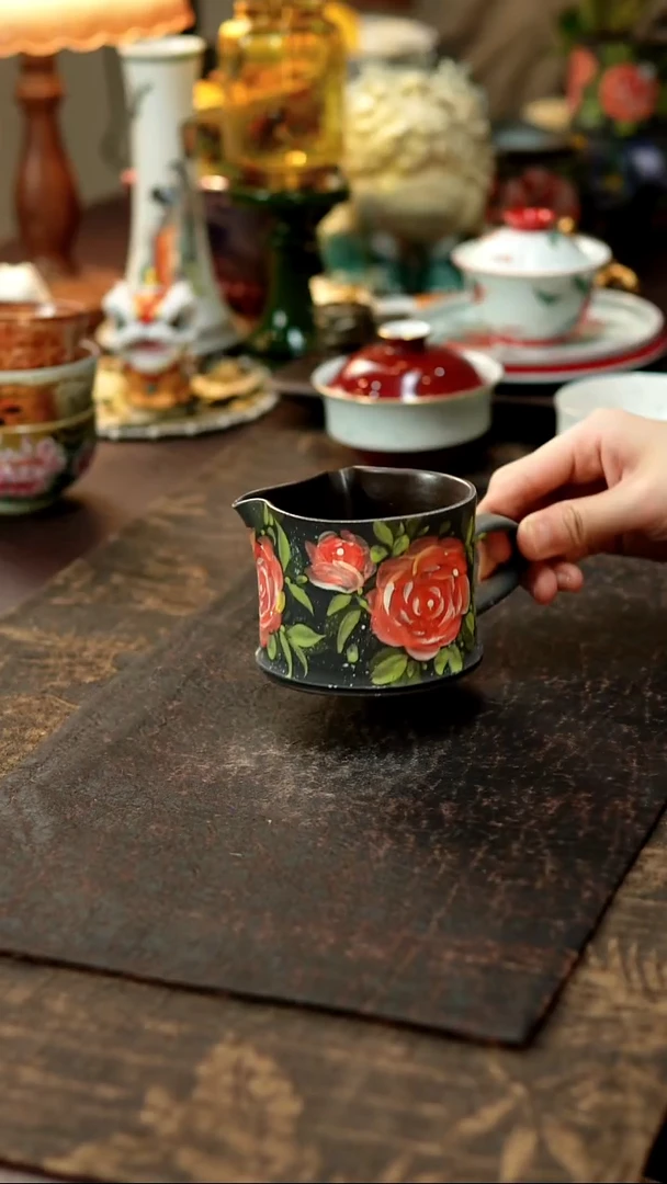 景德镇陶瓷杯碗柴烧多人