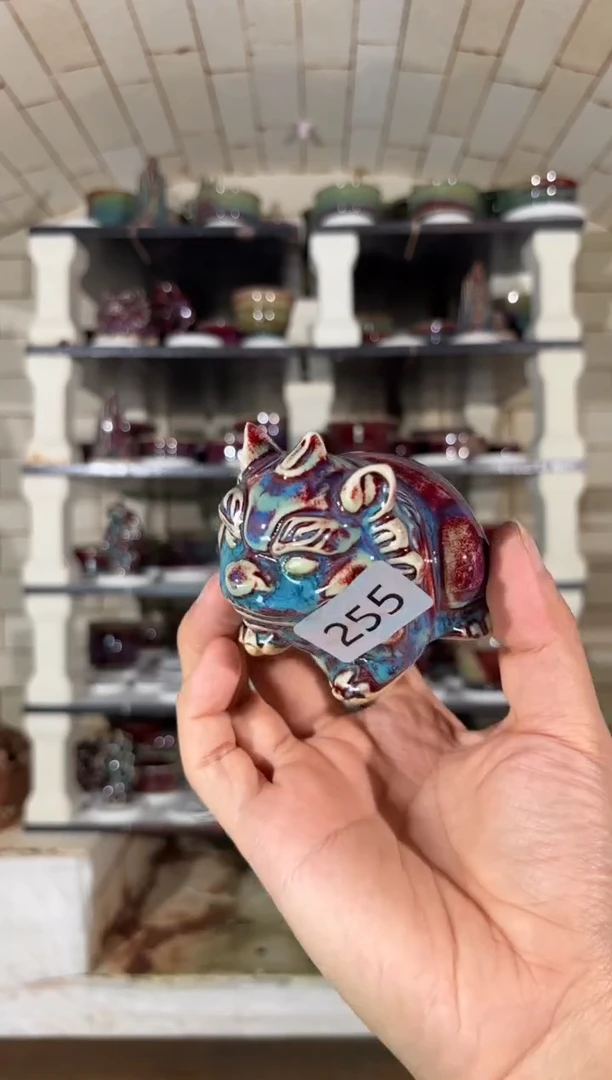 摆件精品窑变钧瓷茶器