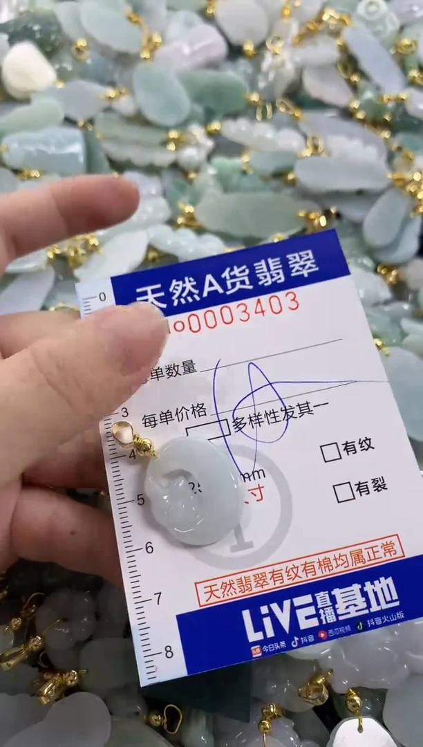 颈饰未镶嵌翡翠天然A货翡翠
