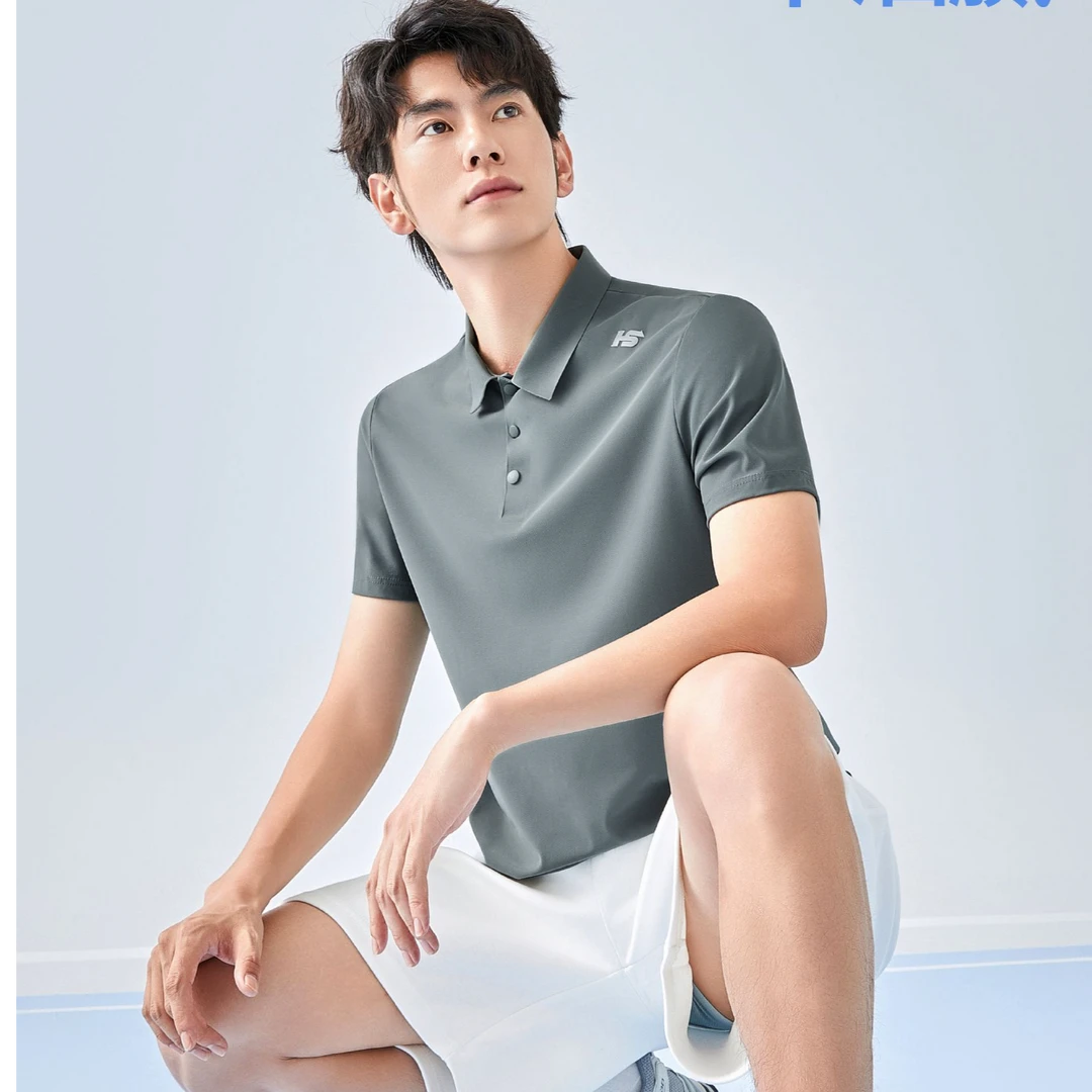 男款时尚短袖动感珠地透爽POLO衫5111