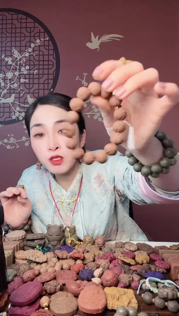 【闪购商品】泥塑瑕疵息肌回纹珠15颗手串