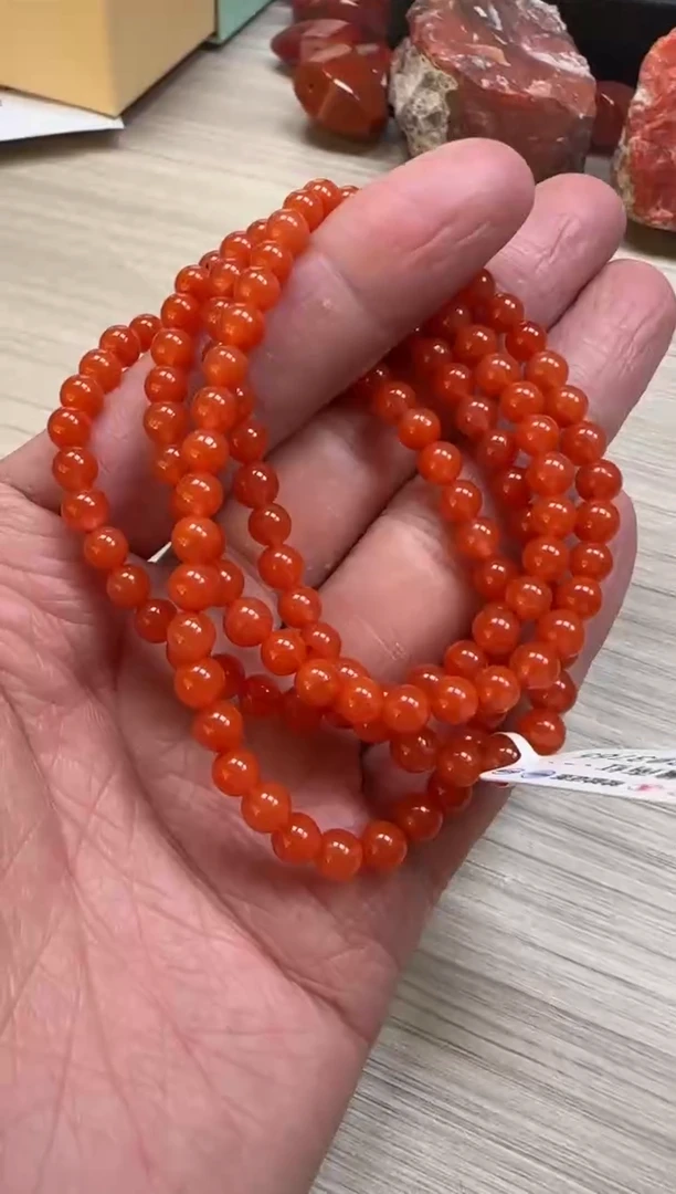 【闪购商品】南红玛瑙5mm保山108圆珠未镶嵌多样性发一件