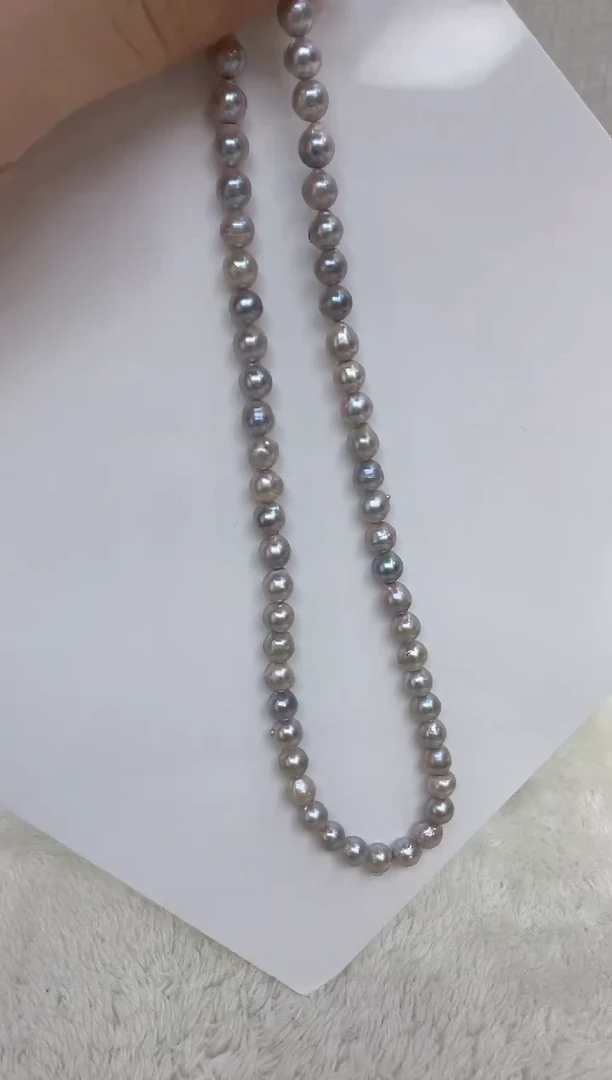 海水珍珠银S925镶嵌颈饰