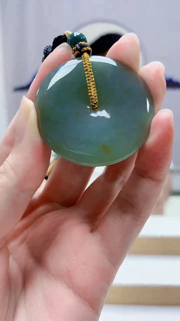 未镶嵌定制翡翠5028zm-毛货挂件扣子107