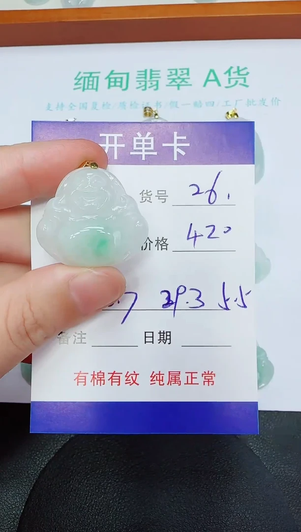 吊坠(赠链)未镶嵌翡翠26