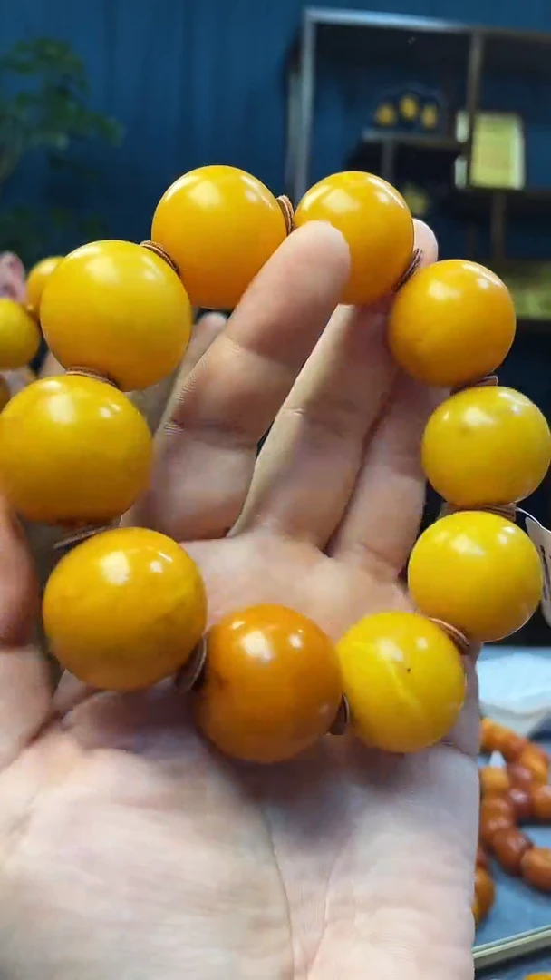 未镶嵌琥珀手串蜜蜡圆珠手串
