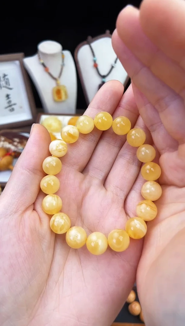 琥珀未镶嵌珠宝奇石懒***花柒月
