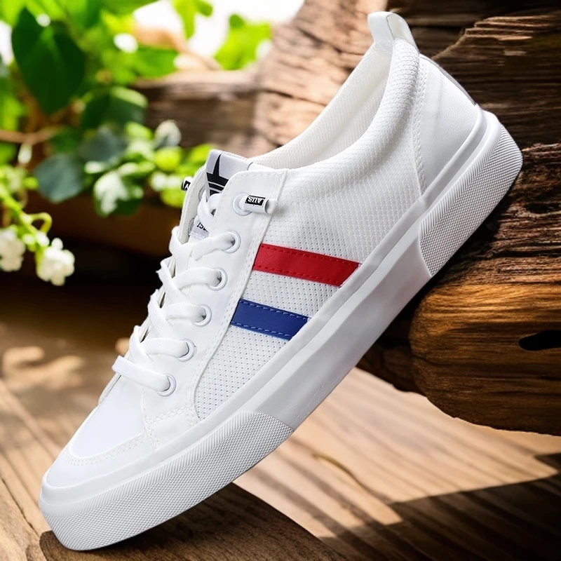 新款爆款布鞋男士男款夏季白色时尚薄款百搭男士开车专用休闲鞋