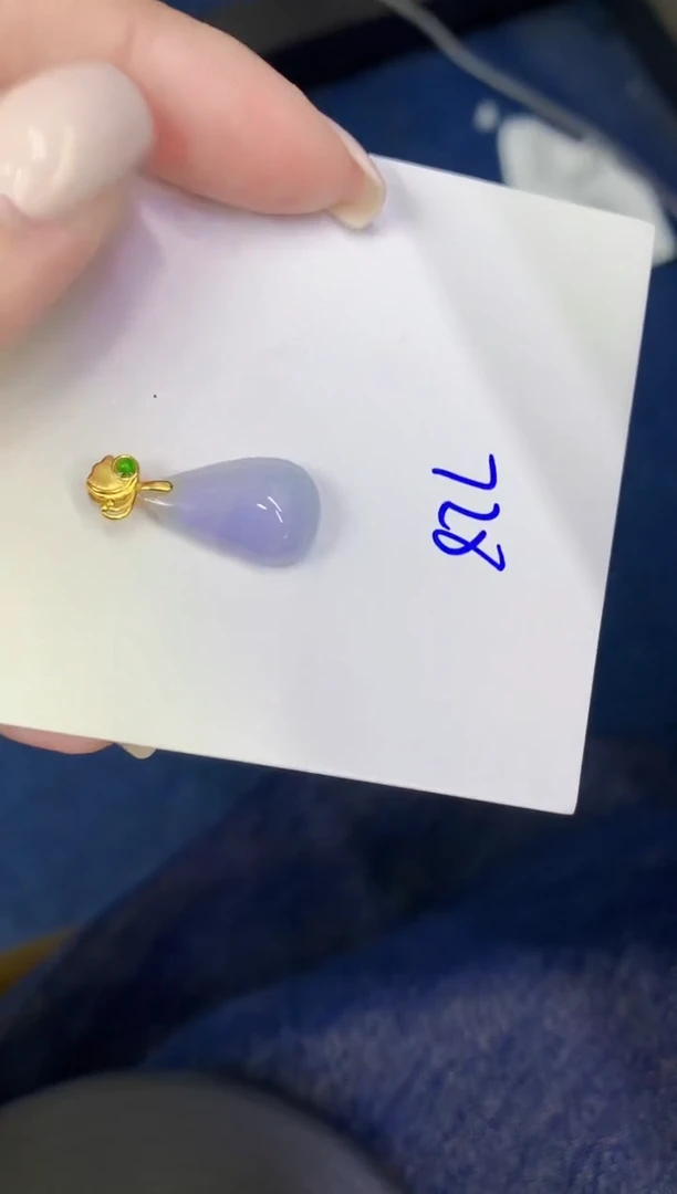 颈饰未镶嵌翡翠缅甸天然翡翠A货
