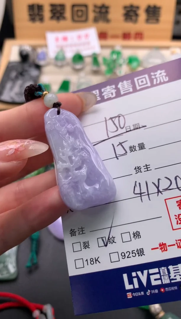 翡翠未镶嵌颈饰10134453