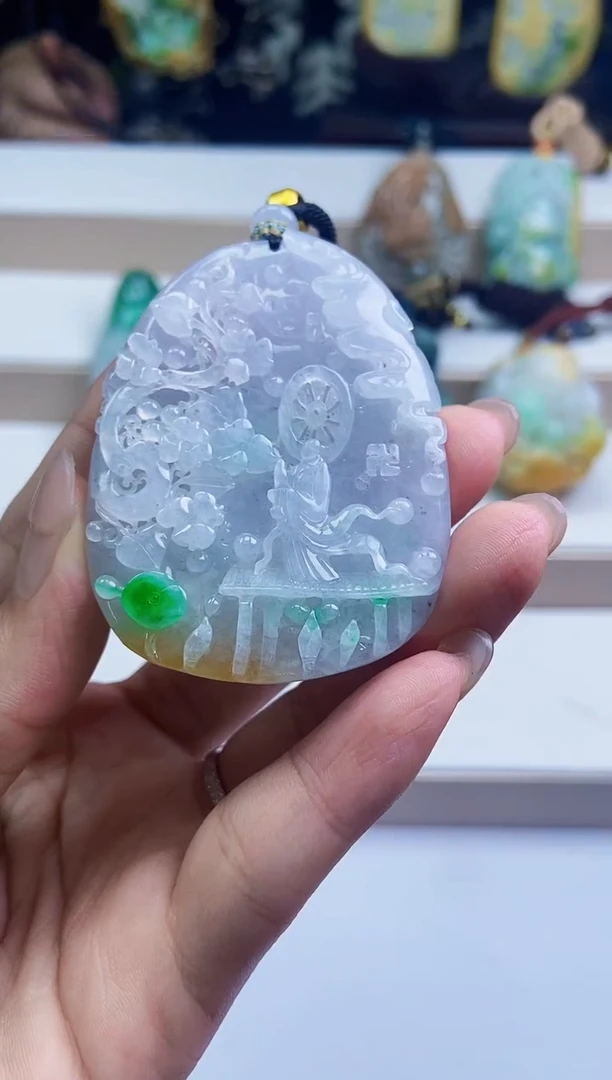 颈饰未镶嵌翡翠翡翠A货