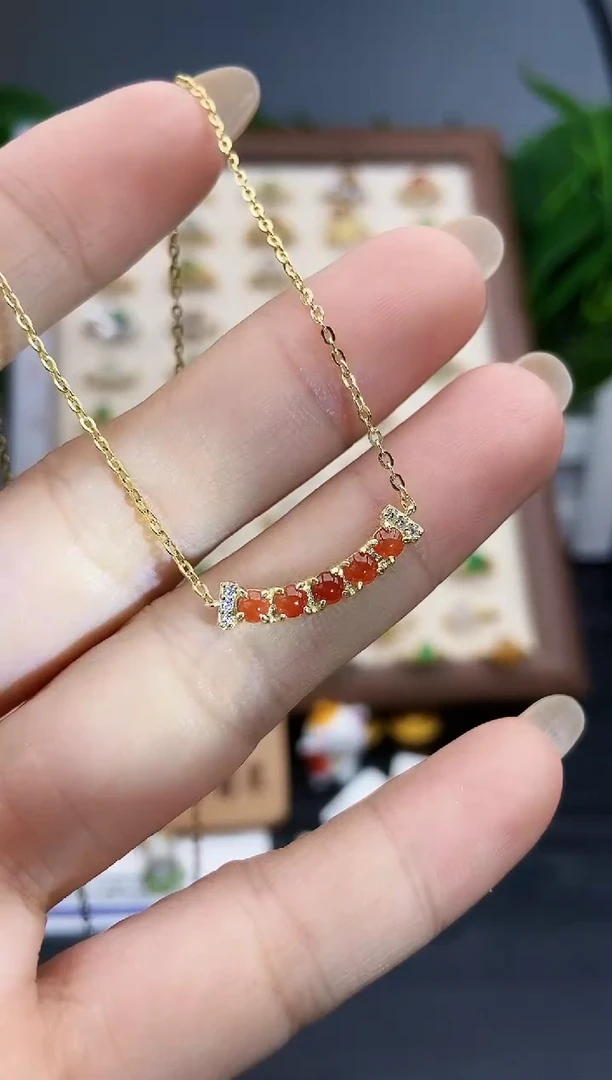 颈饰银S925镶嵌翡翠1