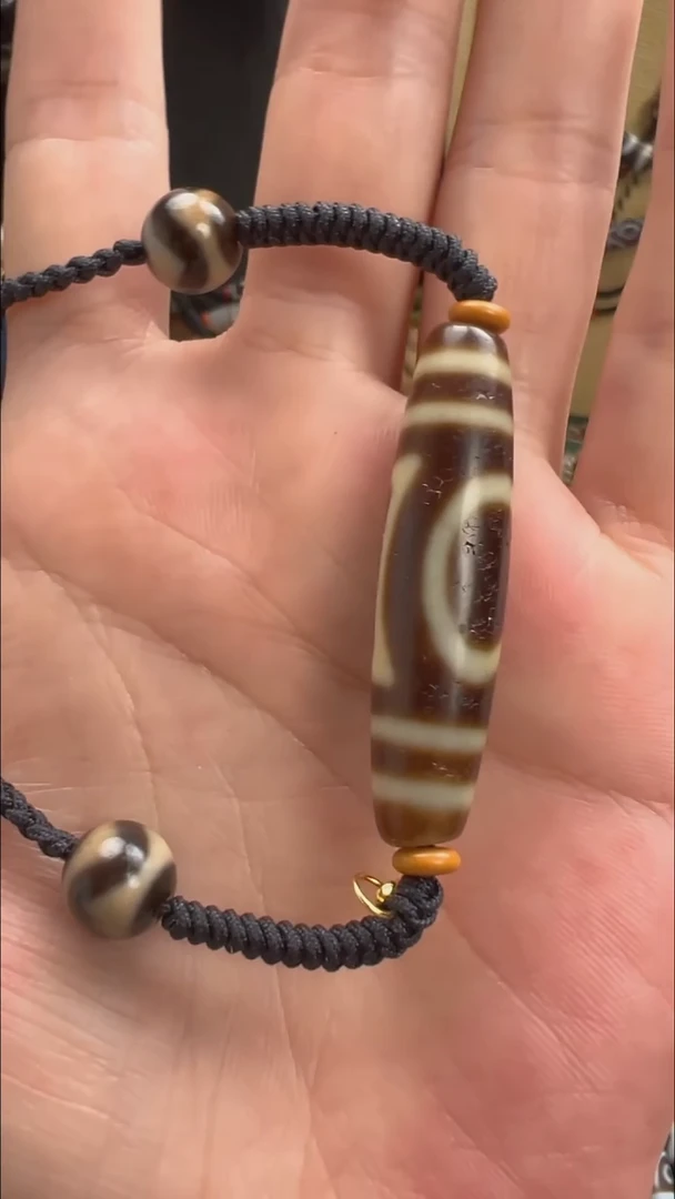 玛瑙/玉髓颈饰未镶嵌上肯货头玛瑙天珠