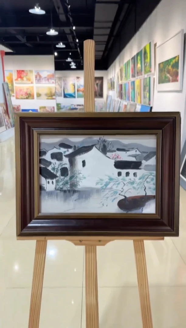 精品手绘油画作品《风景》55*43外