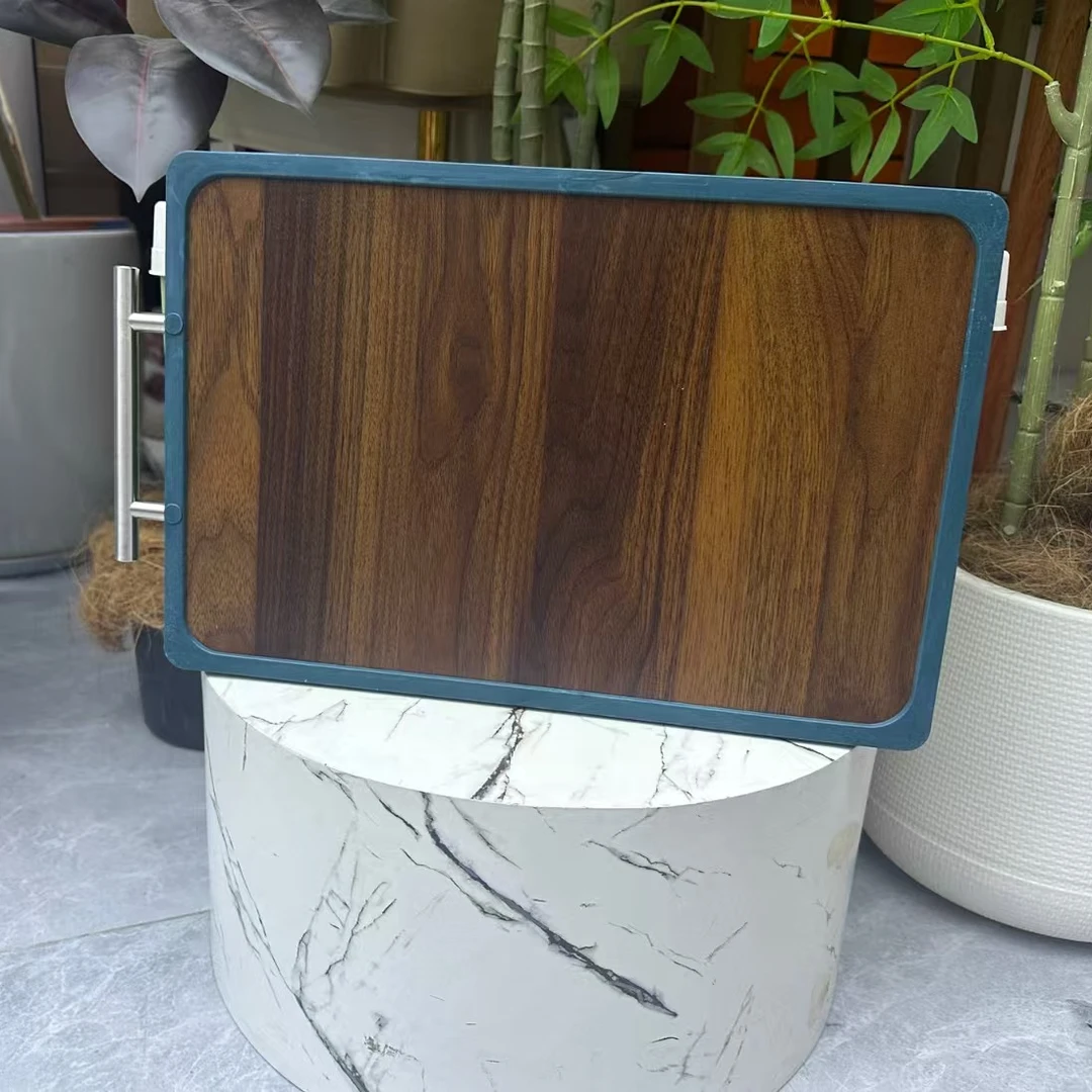 欧施朗厨房双面菜板可站立乌檀木家用砧板