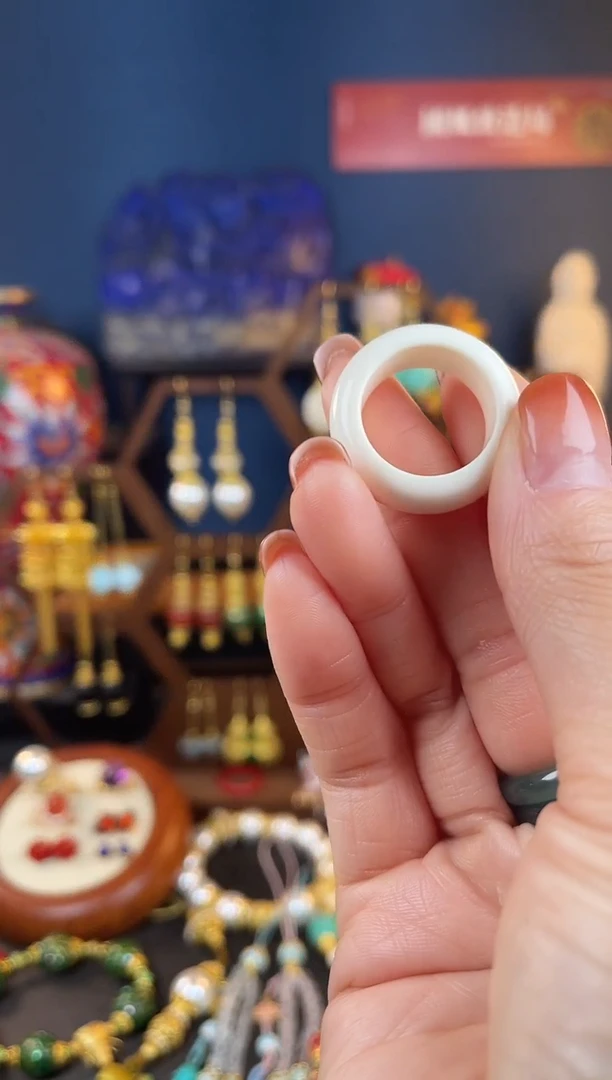 【闪购商品】白白珐琅景泰蓝戒圈