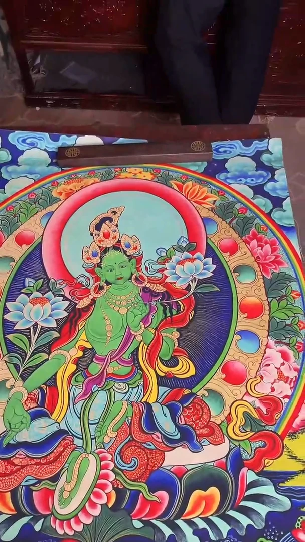 卷轴画手绘唐卡149