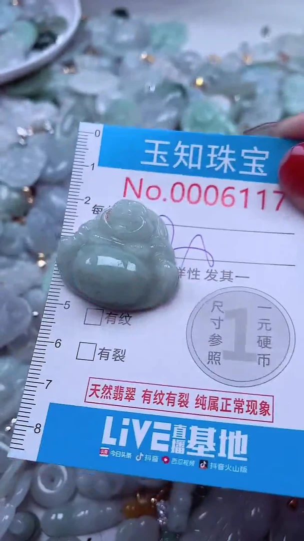 吊坠(不含链)未镶嵌翡翠6117