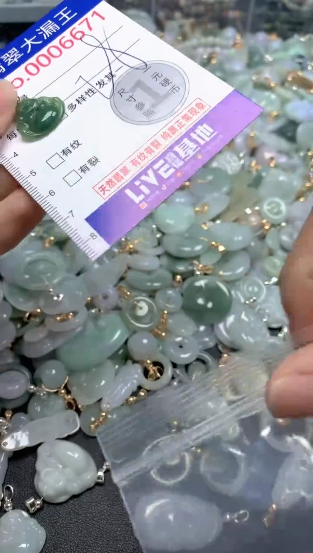 翡翠未镶嵌吊坠(不含链)6671