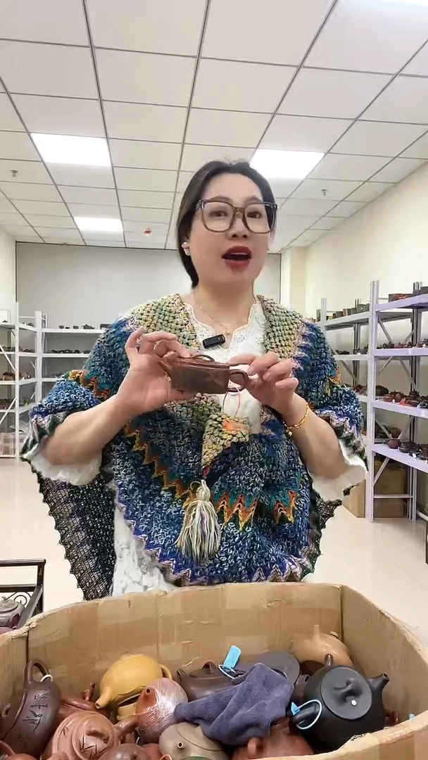 【闪购商品】紫砂茶壶龙血砂 长城刻绘汉瓦