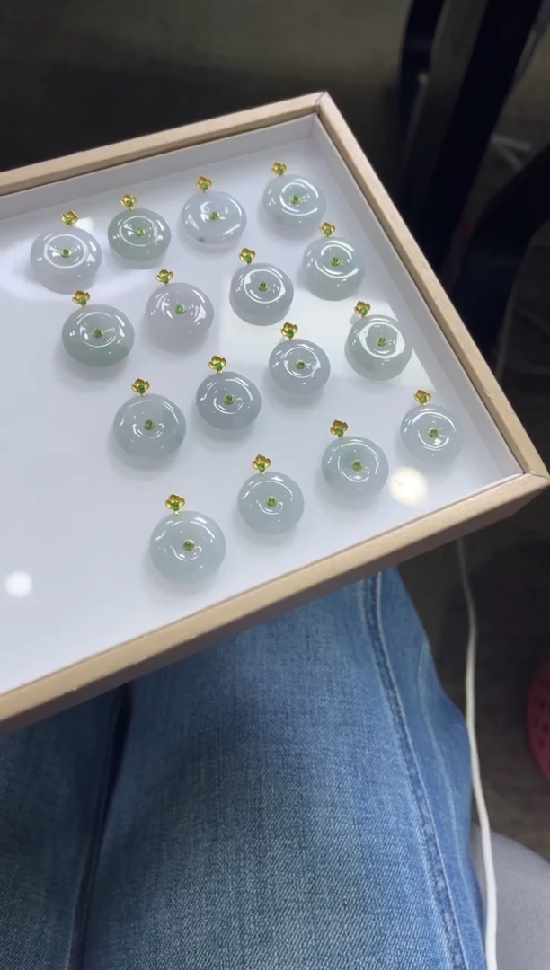 颈饰未镶嵌翡翠V414/多样性发一件/配绳子（小）