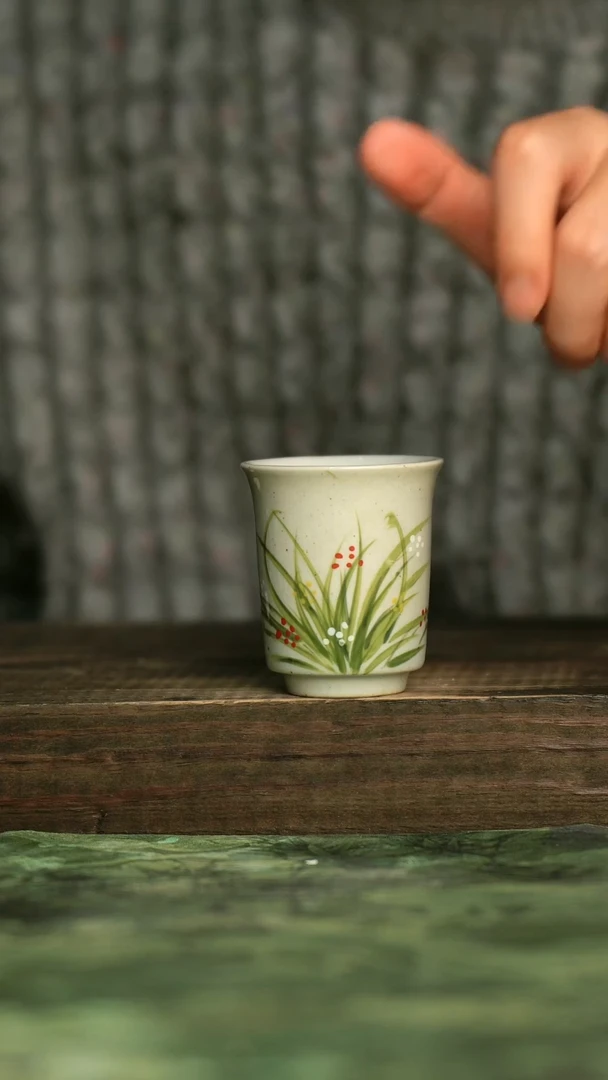 陶瓷青诗集手工手绘瓷器