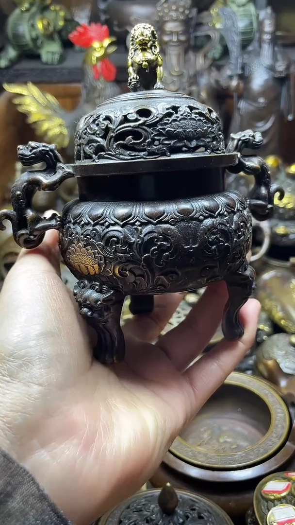 闪购链接，点击下单，有运费险，铜摆件