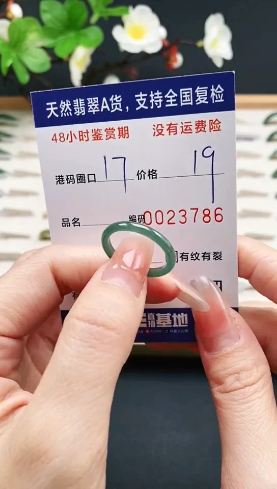 未镶嵌戒指翡翠3786