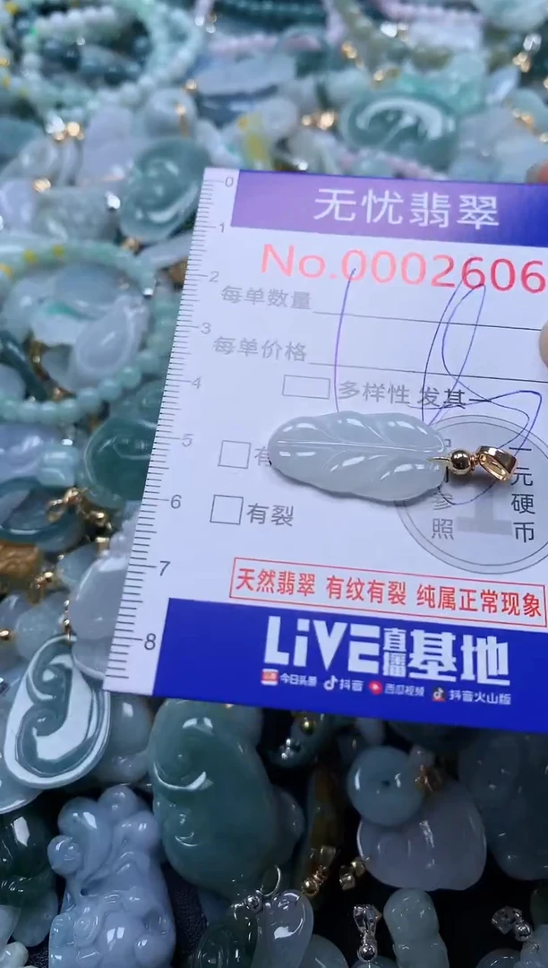 翡翠未镶嵌吊坠(不含链)2606