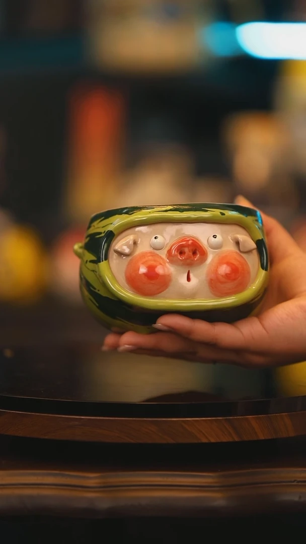 【闪购商品】摆件景德镇高温釉下彩绘设计师款