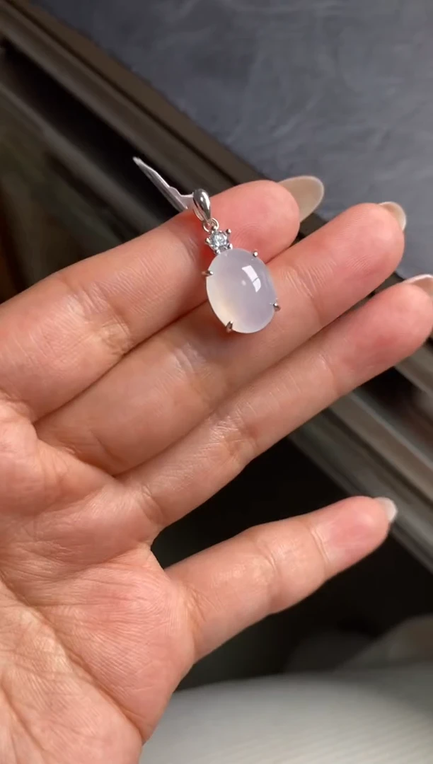 银S925镶嵌戒指翡翠天然A货翡翠