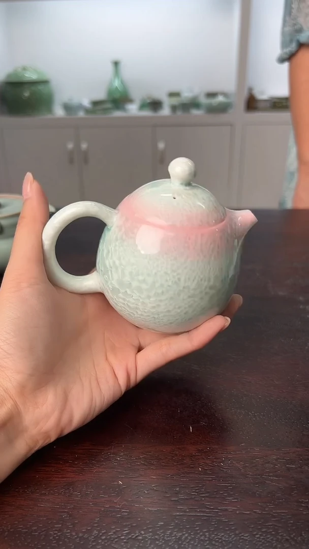 龙泉云间青瓷小米茶器