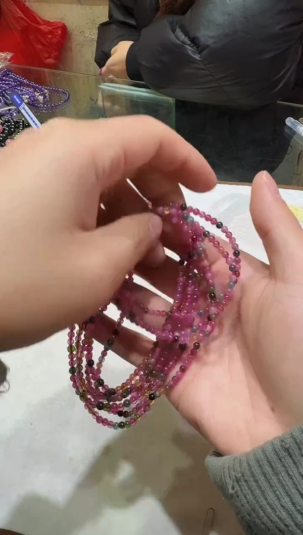 未镶嵌手串碧玺碧玺手串多样性发其一