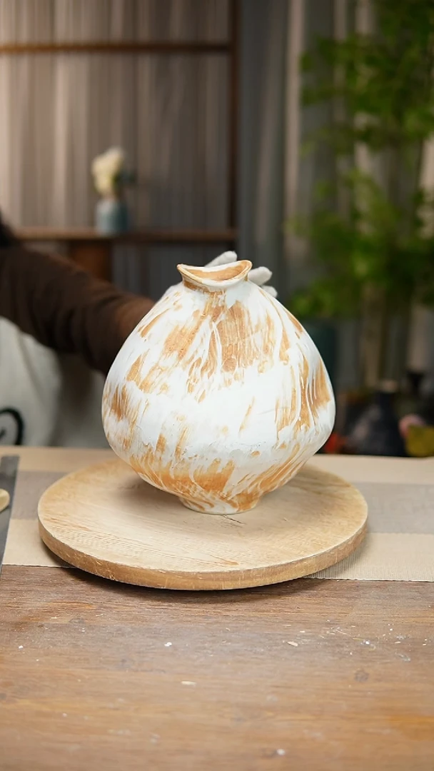 【闪购商品】陶瓷 花器诧寂黄大肚