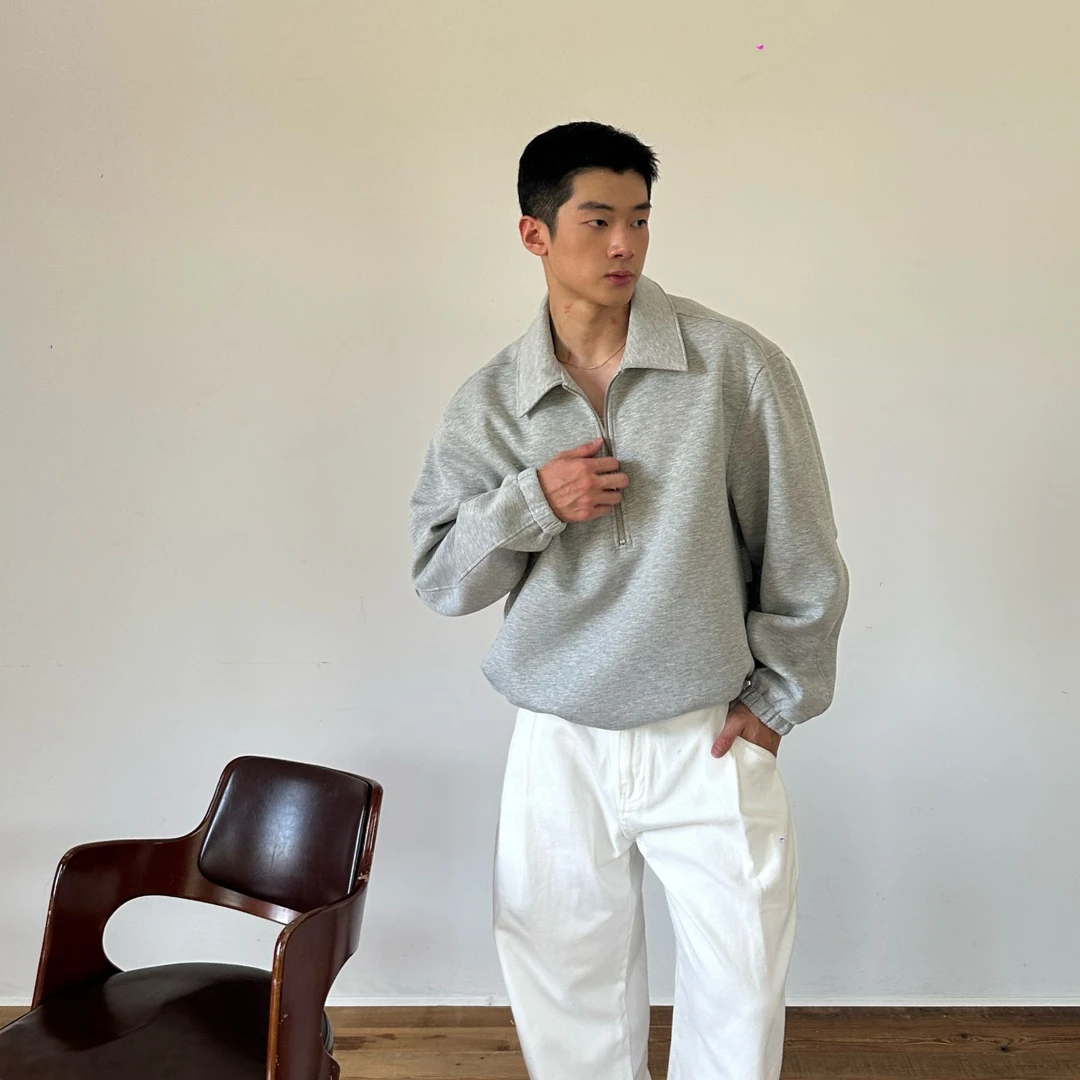 反季福利售完无！miu系挺阔弯刀袖半拉链翻领卫衣