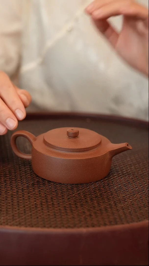 茶壶紫砂周盘 紫泥 140cc